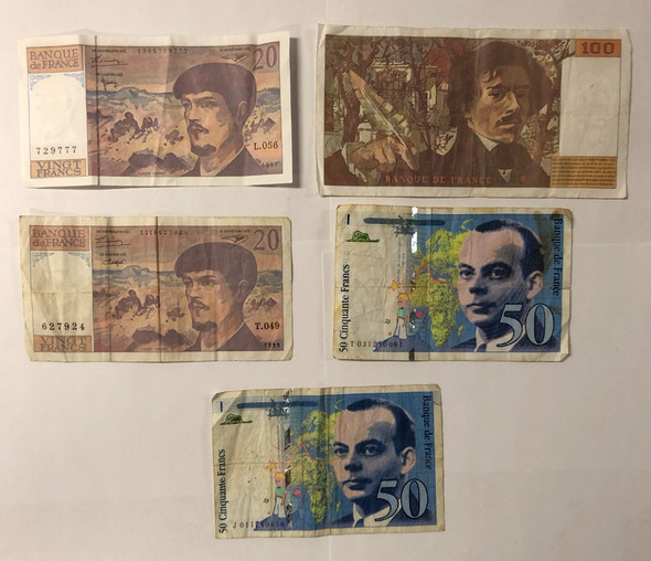 France: Banknote Lot 5 Pcs